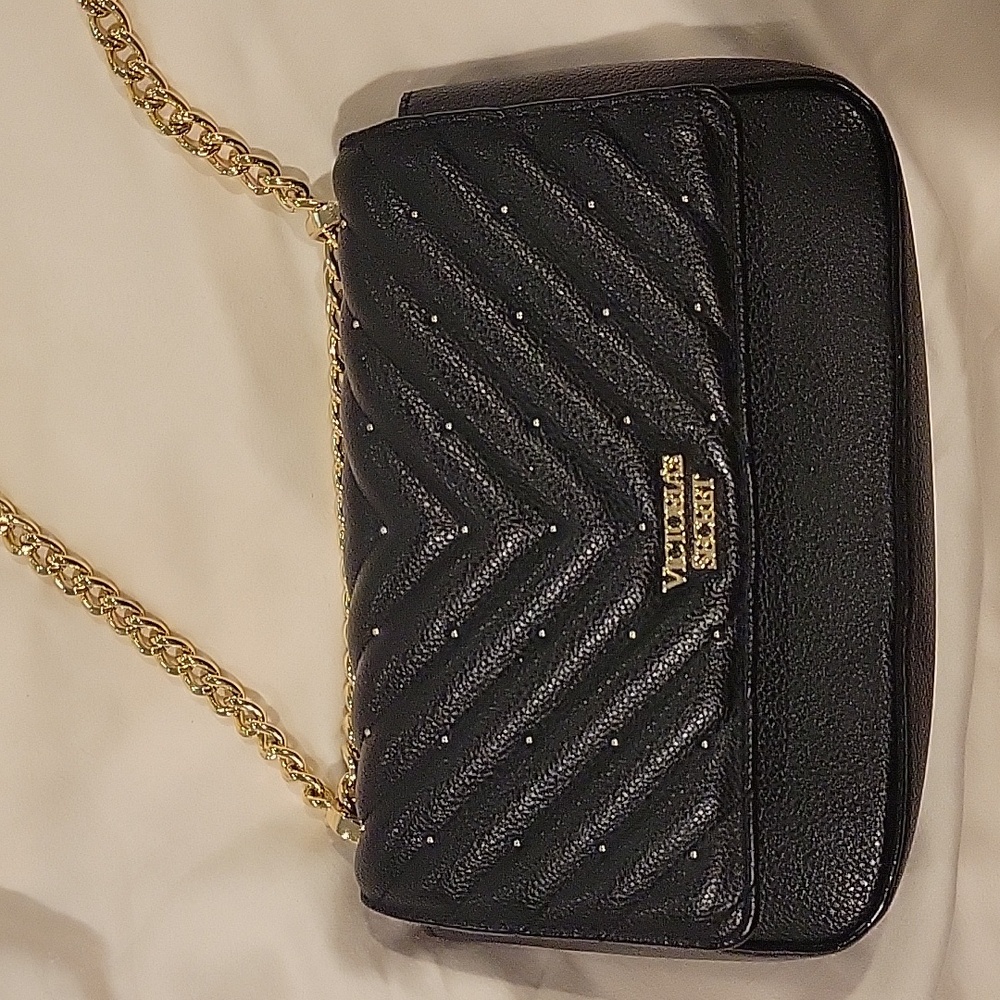 Victoria Secret black tufted,Shoulder purse